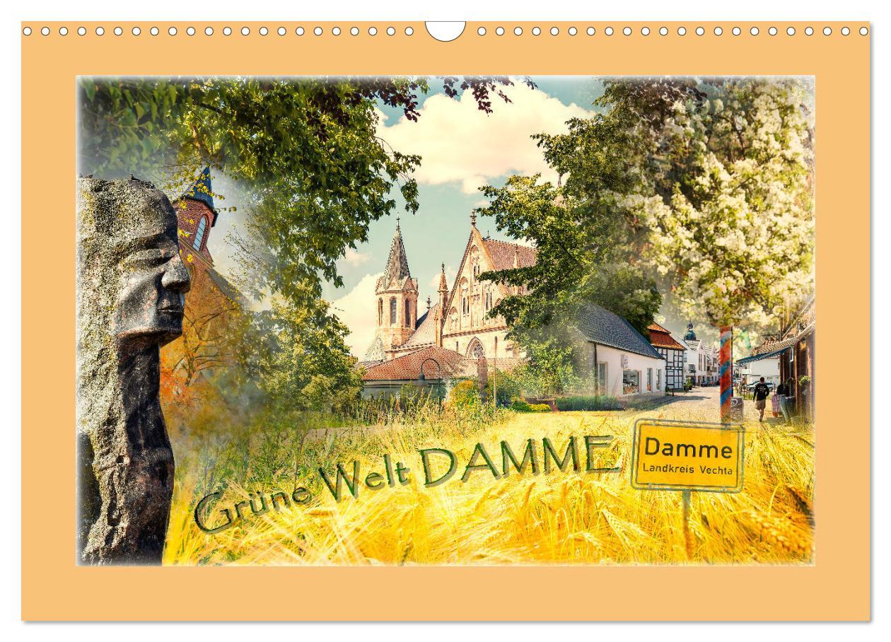 Cover: 9783435038008 | Grüne Welt DAMME (Wandkalender 2025 DIN A3 quer), CALVENDO...