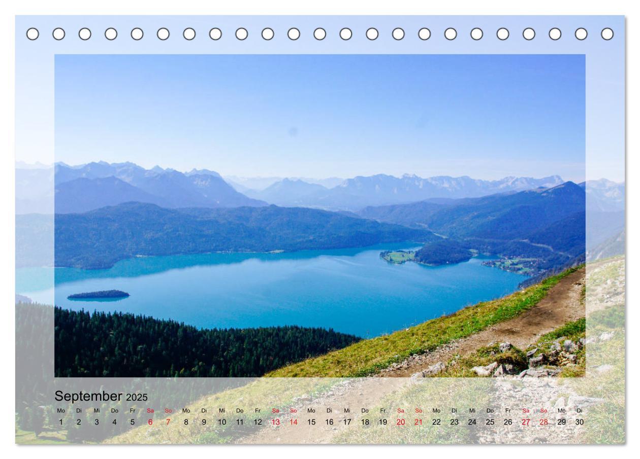 Bild: 9783435177776 | Walchensee (Tischkalender 2025 DIN A5 quer), CALVENDO Monatskalender