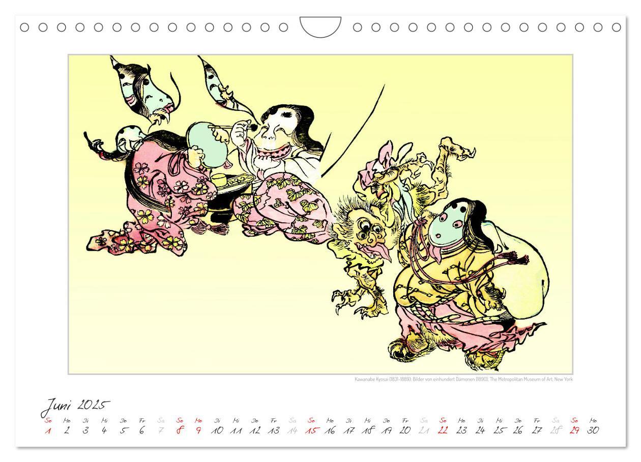 Bild: 9783383846045 | Kawanabe Kyosai: Einhundert Dämonen (Wandkalender 2025 DIN A4...