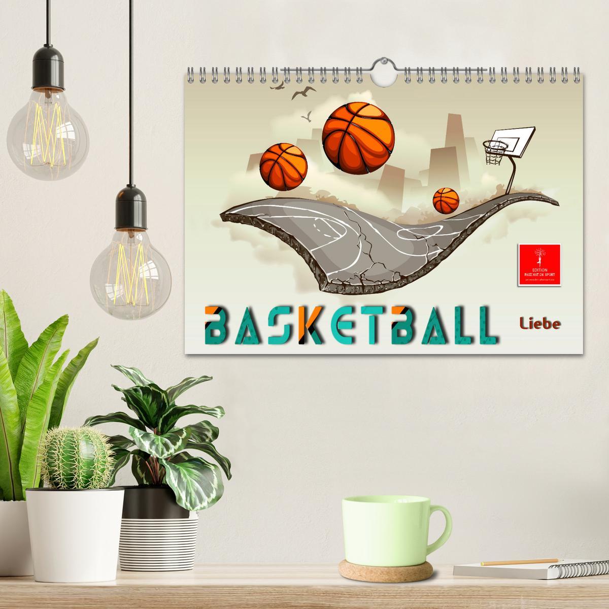 Bild: 9783383932700 | Basketball Liebe (Wandkalender 2025 DIN A4 quer), CALVENDO...