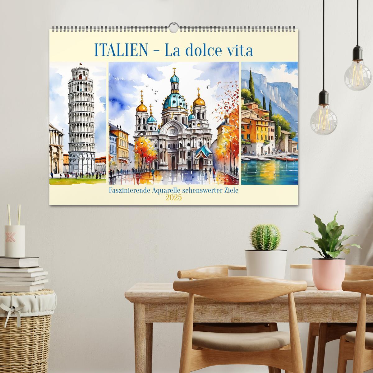 Bild: 9783457176375 | Italien - La dolce vita (Wandkalender 2025 DIN A2 quer), CALVENDO...