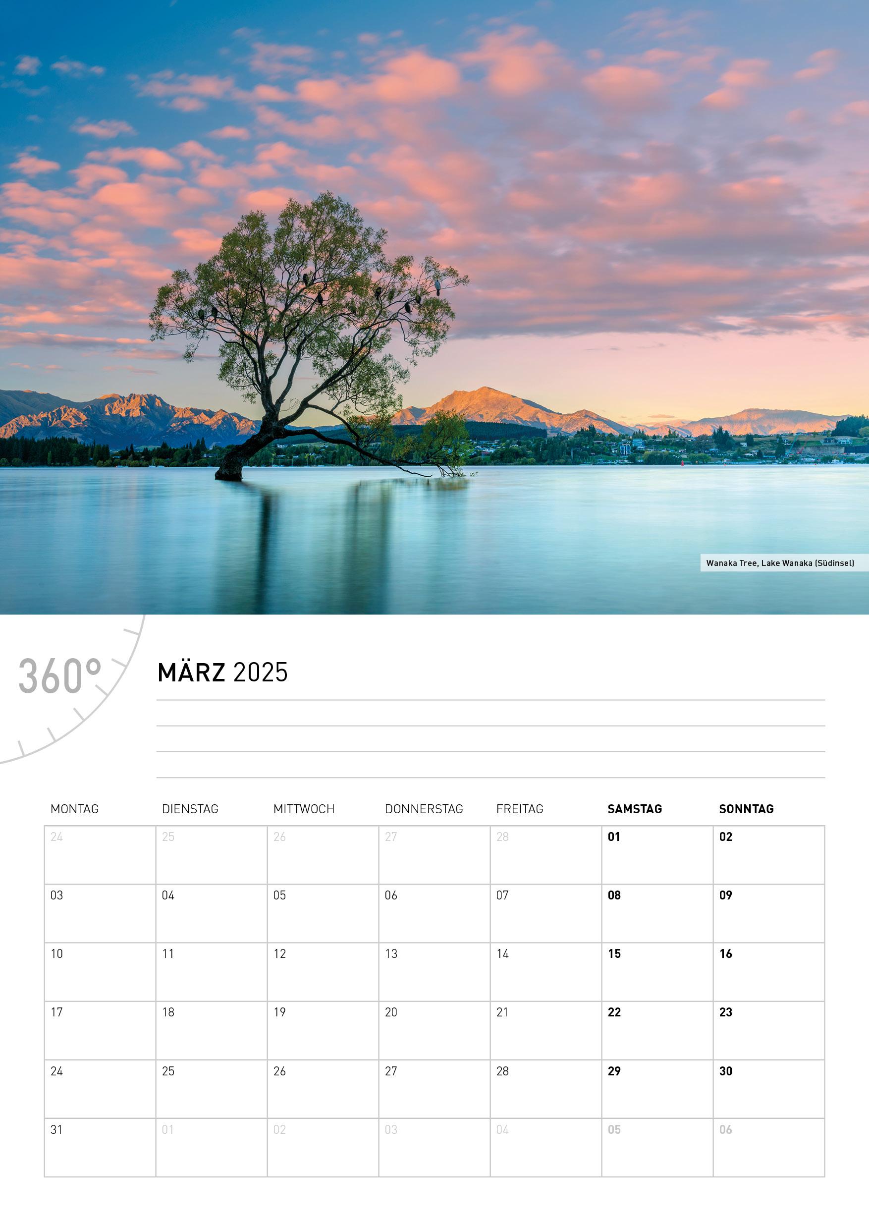 Bild: 9783968555720 | 360° Neuseeland Broschürenkalender 2025 | Christian Heeb | Kalender