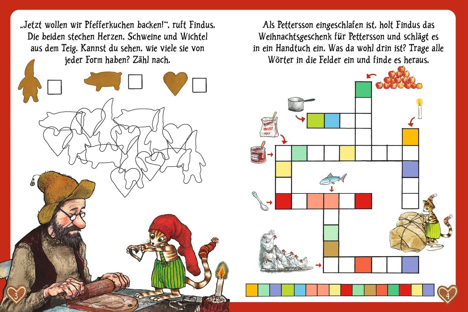 Bild: 4260512187422 | Pettersson und Findus feiern Weihnachten. Puzzle im Buch. 100 Teile