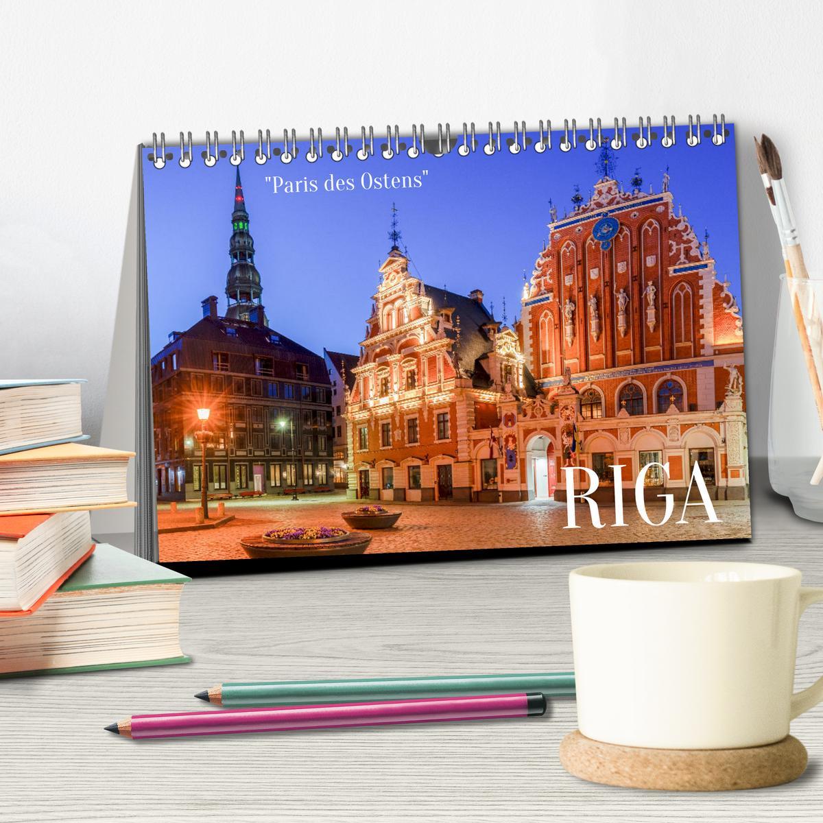 Bild: 9783435833399 | Riga - Paris des Ostens (Tischkalender 2025 DIN A5 quer), CALVENDO...