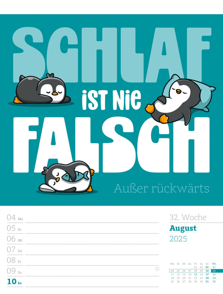 Bild: 9783838425955 | Klartext Sprüchekalender - Wochenplaner Kalender 2025 | Kunstverlag