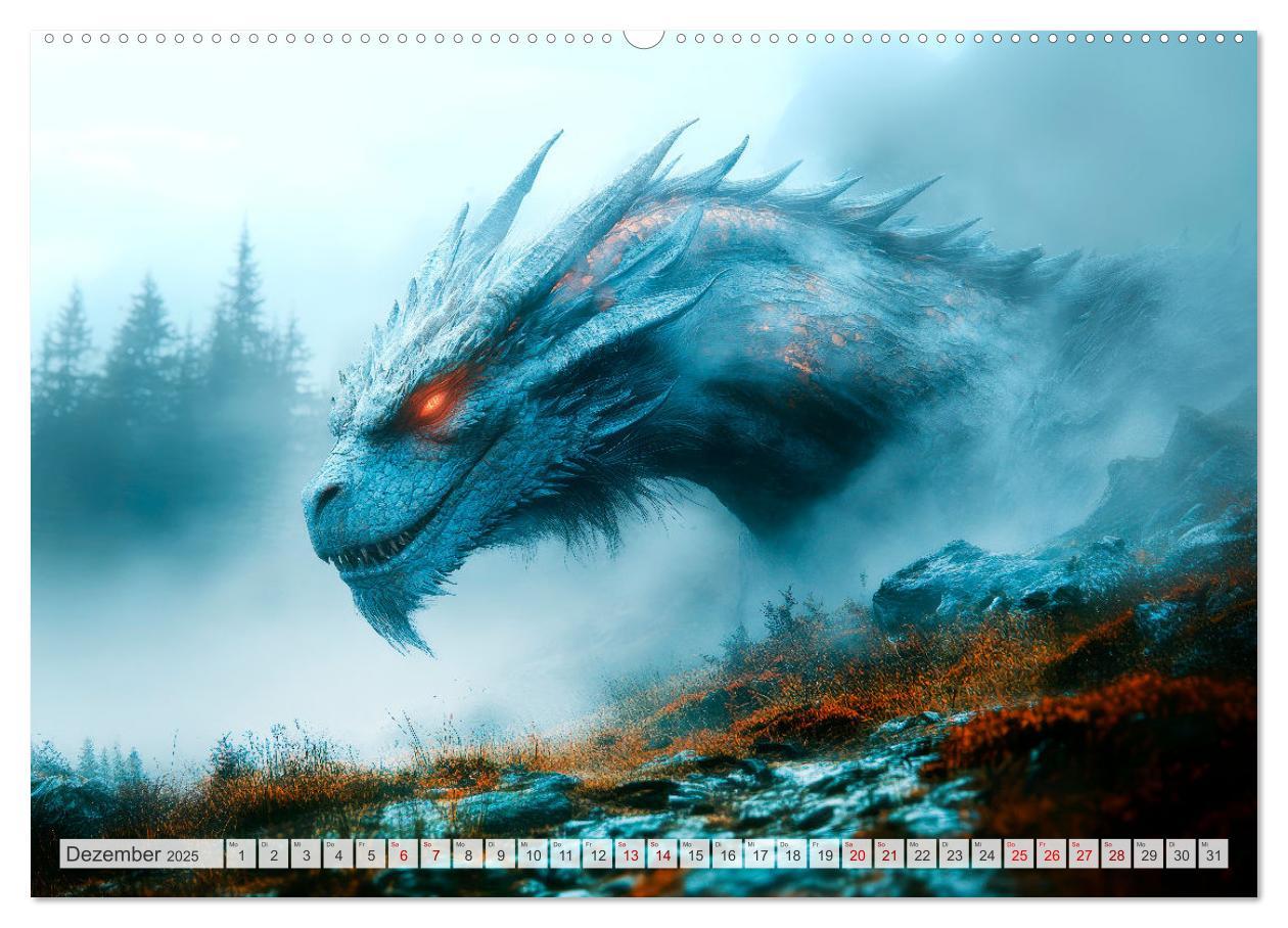 Bild: 9783457181492 | MÄCHTIGE DRACHEN Mystische Wesen (Wandkalender 2025 DIN A2 quer),...