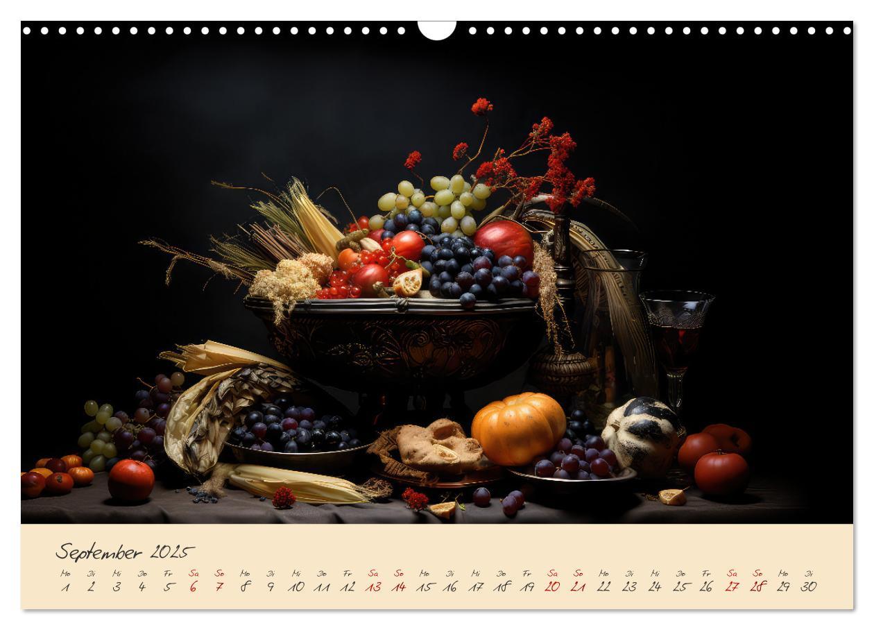 Bild: 9783383891045 | Gothic Food (Wandkalender 2025 DIN A3 quer), CALVENDO Monatskalender