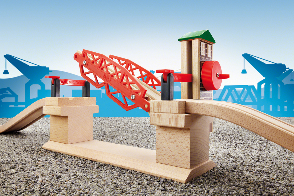 Bild: 7312350337570 | BRIO World 33757 Hebebrücke - Eisenbahnzubehör für die BRIO...