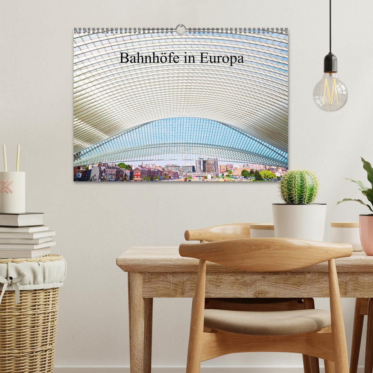 Bild: 9783435364312 | Bahnhöfe in Europa (Wandkalender 2025 DIN A3 quer), CALVENDO...