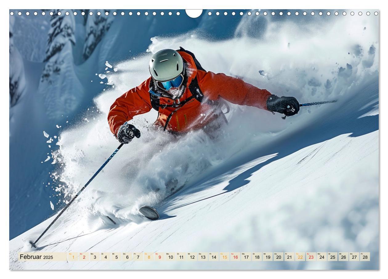 Bild: 9783383771934 | Skifahren - tolle Momente (Wandkalender 2025 DIN A3 quer), CALVENDO...