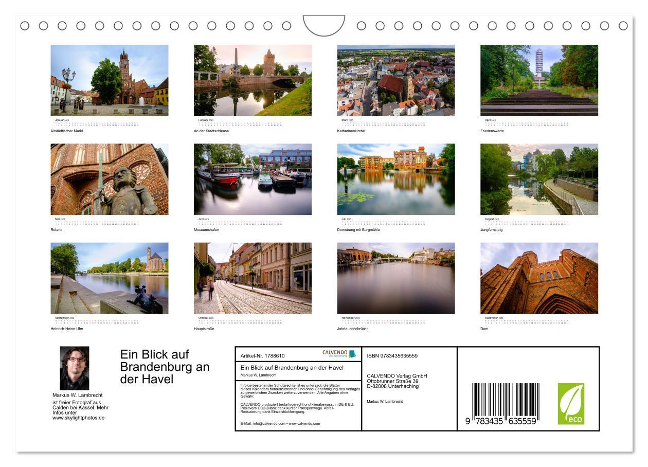 Bild: 9783435635559 | Ein Blick auf Brandenburg an der Havel (Wandkalender 2025 DIN A4...