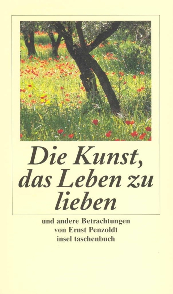 Cover: 9783458344933 | Die Kunst, das Leben zu lieben, und andere Betrachtungen | Penzoldt