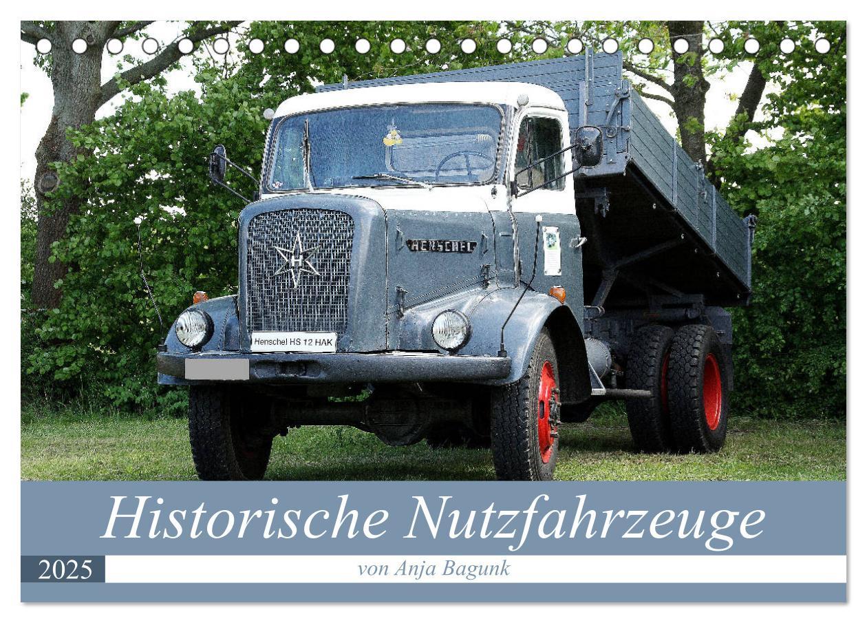 Cover: 9783435466733 | Historische Nutzfahrzeuge (Tischkalender 2025 DIN A5 quer),...