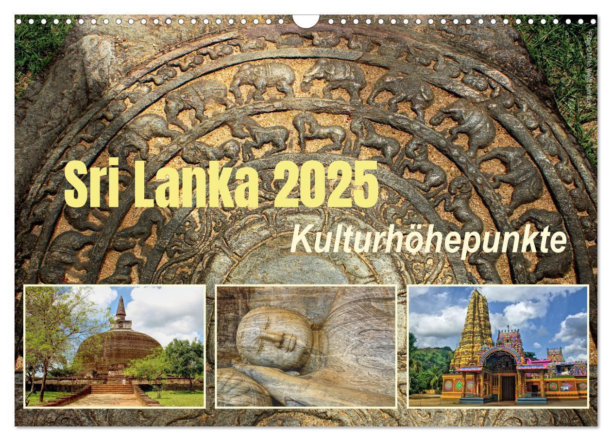 Cover: 9783435602803 | Sri Lanka 2025 Kulturhöhepunkte (Wandkalender 2025 DIN A3 quer),...