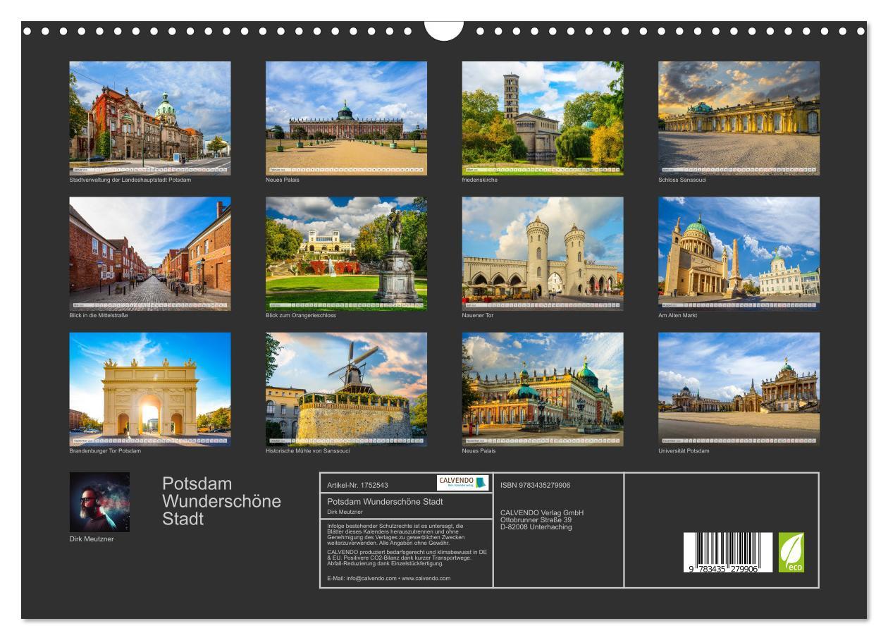 Bild: 9783435279906 | Potsdam Wunderschöne Stadt (Wandkalender 2025 DIN A3 quer),...