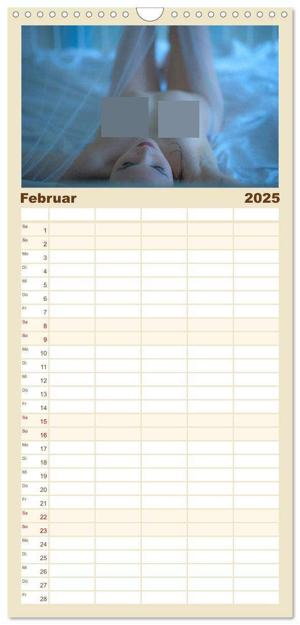 Bild: 9783457115862 | Familienplaner 2025 - Sanfte Erotik mit 5 Spalten (Wandkalender, 21...