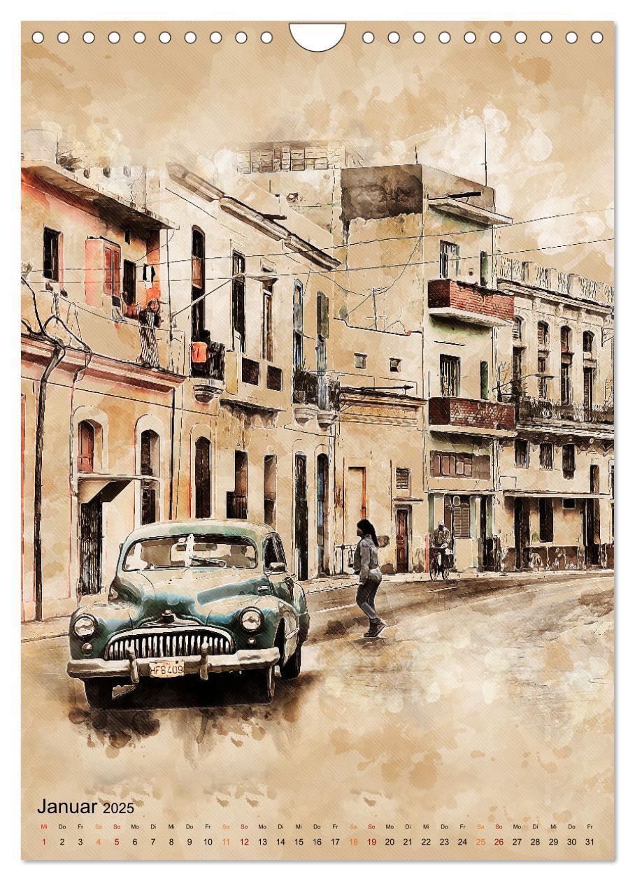 Bild: 9783435909469 | Cuba Retro Kalender (Wandkalender 2025 DIN A4 hoch), CALVENDO...