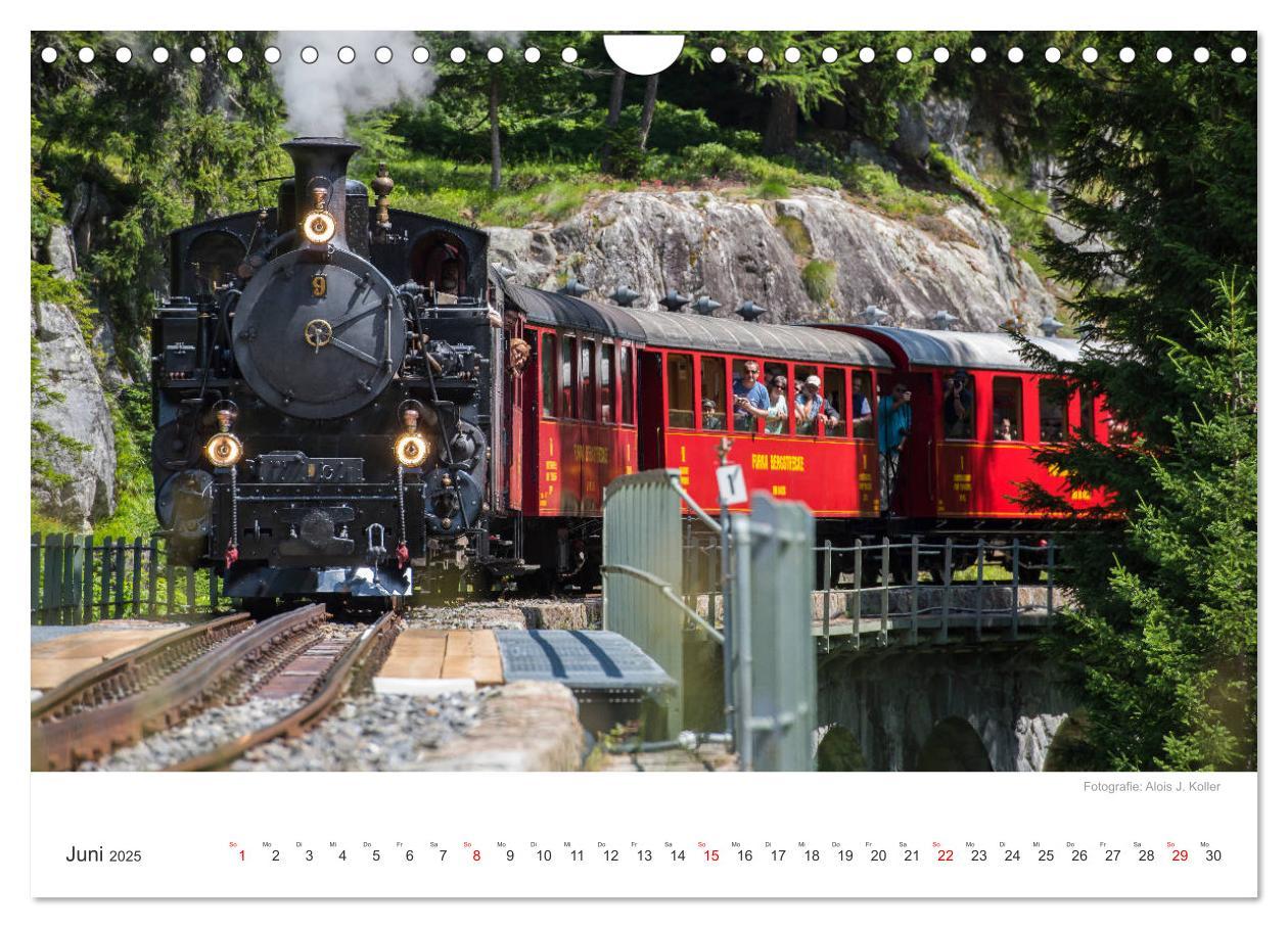 Bild: 9783435427765 | Dampfbahn Furka 2025 (Wandkalender 2025 DIN A4 quer), CALVENDO...