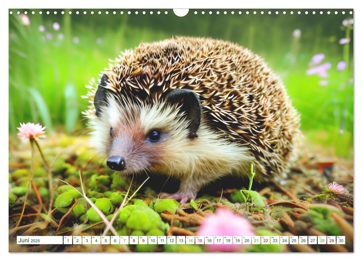 Bild: 9783383868726 | Niedliche Igel (Wandkalender 2025 DIN A3 quer), CALVENDO...