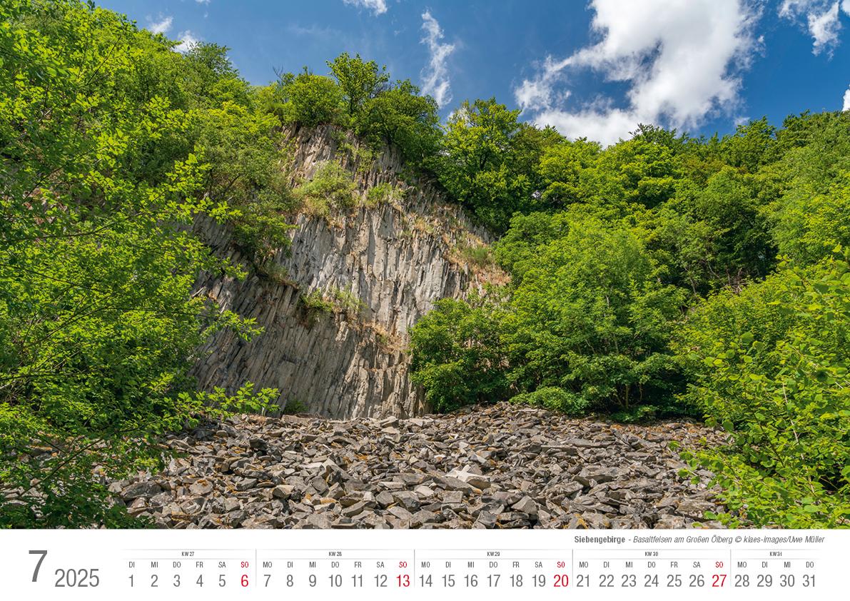 Bild: 9783965352193 | Siebengebirge 2025 Bildkalender A3 quer, spiralgebunden | Holger Klaes