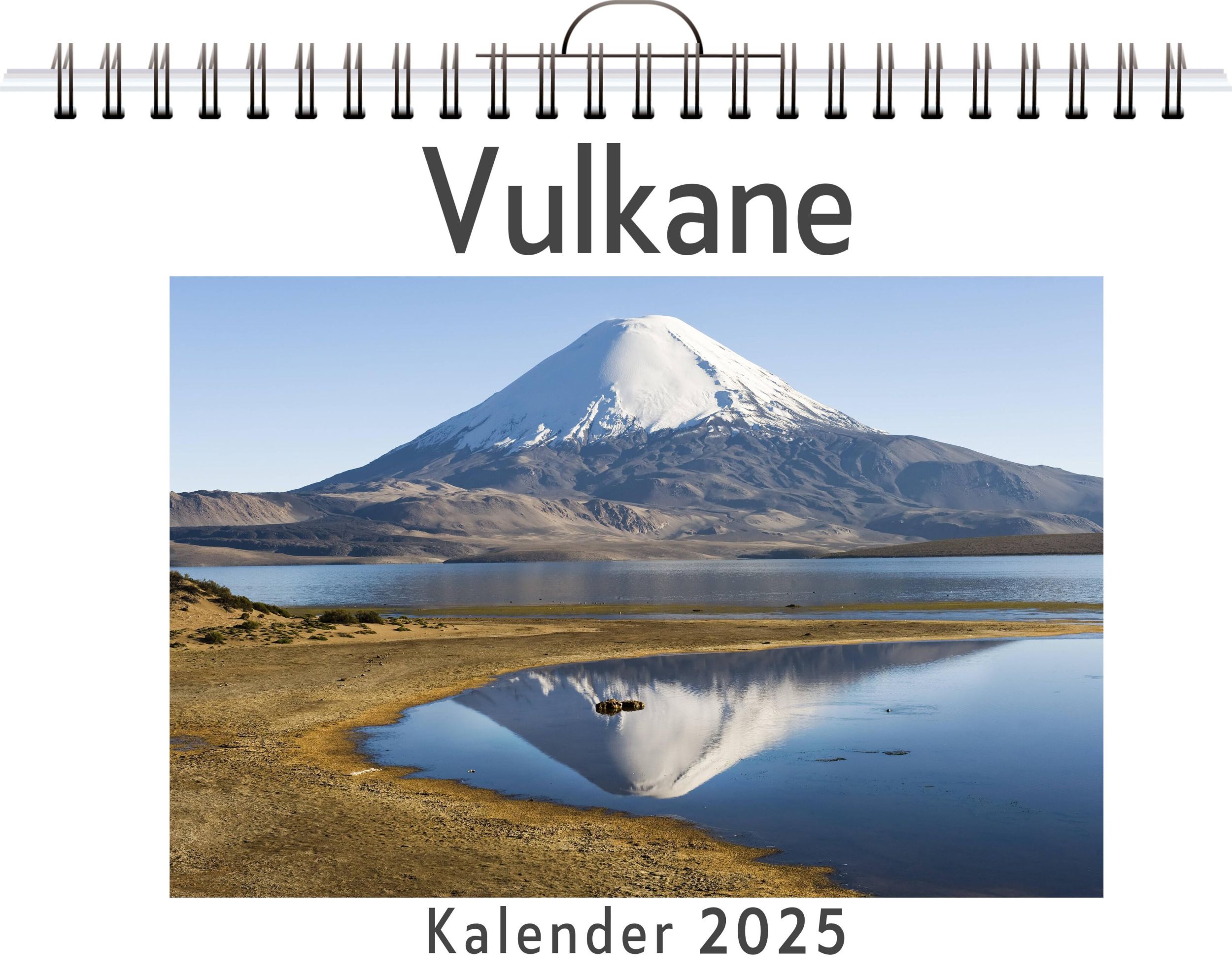 Cover: 9783759121639 | Vulkane - (Wandkalender 2025, Kalender DIN A4 quer, Monatskalender...