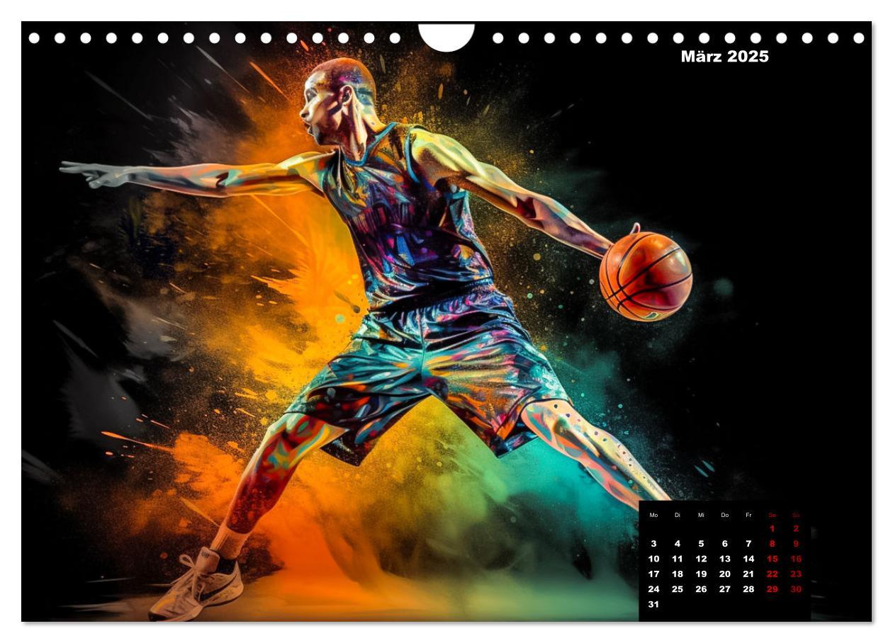 Bild: 9783383866999 | Faszination Basketball (Wandkalender 2025 DIN A4 quer), CALVENDO...