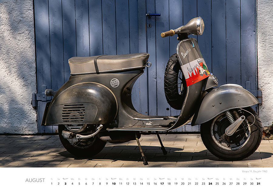 Bild: 9783966648387 | Vespa Kalender 2025 | La Dolce Vita auf zwei Rädern. Roller Kalender