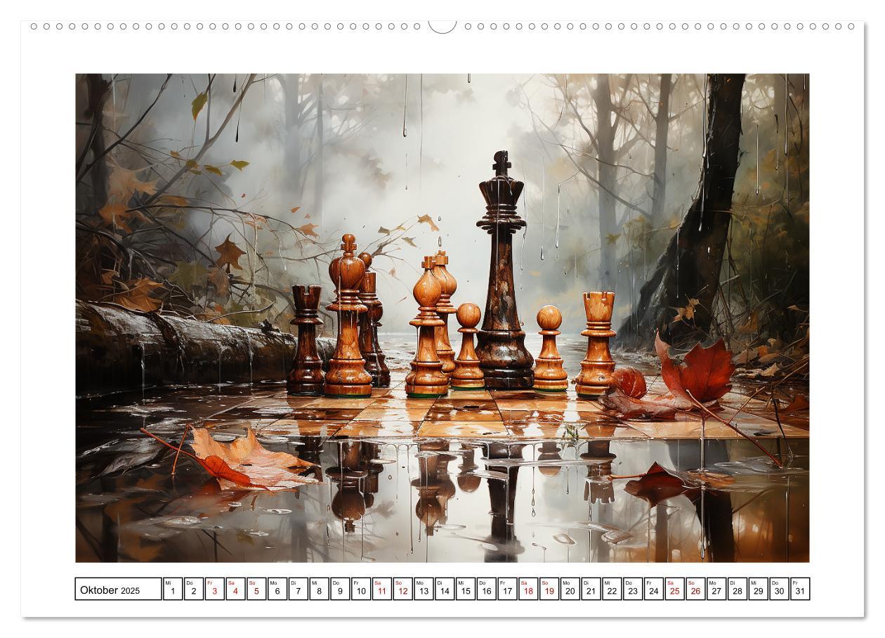 Bild: 9783383879005 | Schach Matt (hochwertiger Premium Wandkalender 2025 DIN A2 quer),...