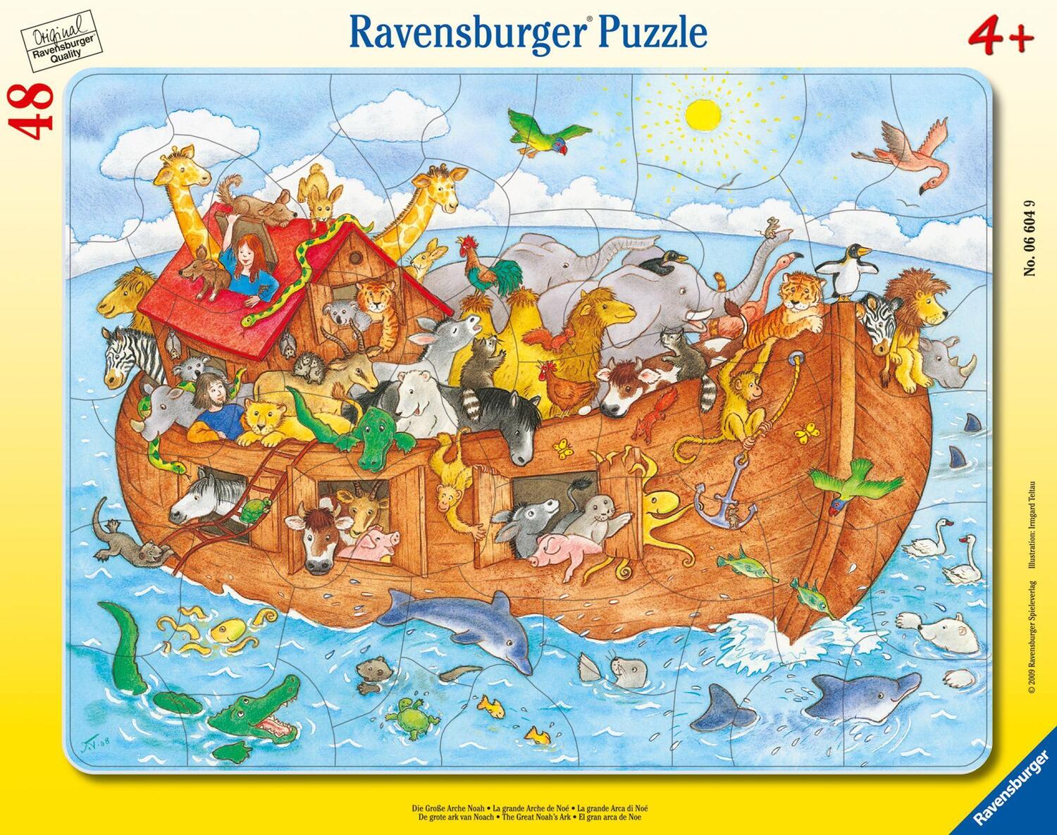 Cover: 4005556066049 | Die große Arche Noah. Puzzle 48 Teile | Spiel | Rahmenpuzzle | 06604