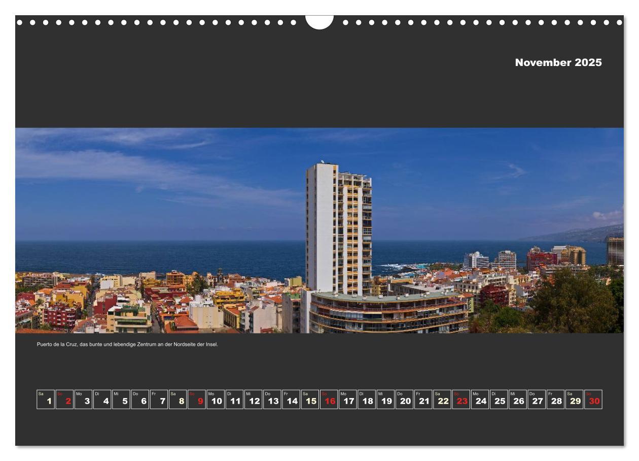 Bild: 9783435562114 | Teneriffa im Panorama (Wandkalender 2025 DIN A3 quer), CALVENDO...