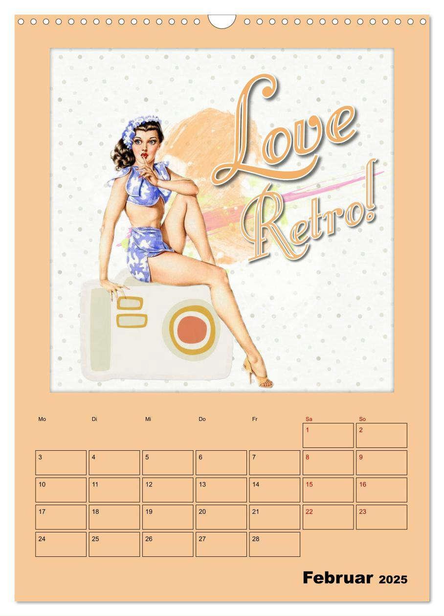 Bild: 9783435909841 | Retro Kult Pin-up-Girls (Wandkalender 2025 DIN A3 hoch), CALVENDO...