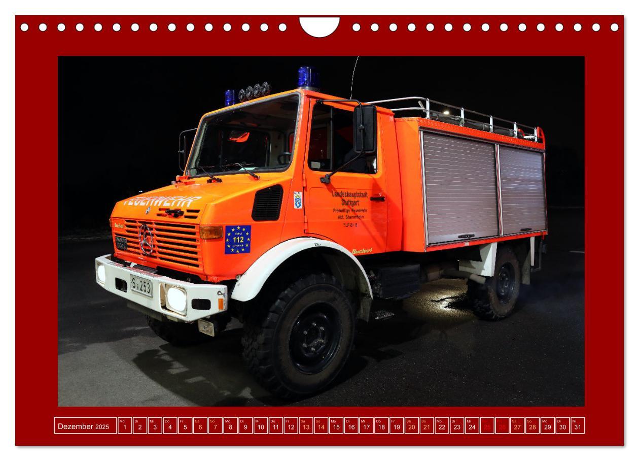 Bild: 9783457225387 | Unimog bei der Feuerwehr (Wandkalender 2025 DIN A4 quer), CALVENDO...