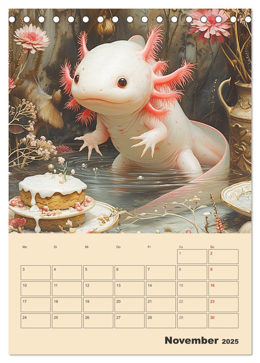 Bild: 9783383807909 | Axolotl. Lustiger Schwanzlurch mit Superkräften (Tischkalender 2025...