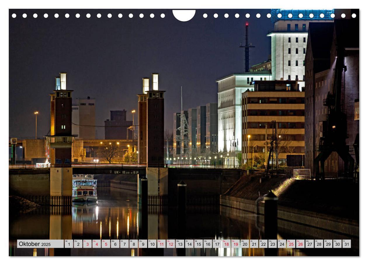 Bild: 9783435420094 | Es wird Nacht in Duisburg (Wandkalender 2025 DIN A4 quer), CALVENDO...