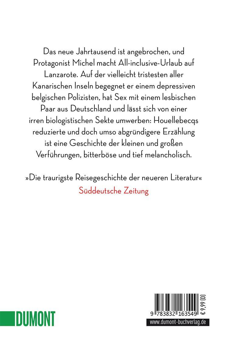 Rückseite: 9783832163549 | Lanzarote | Michel Houellebecq | Taschenbuch | DuMont Taschenbücher