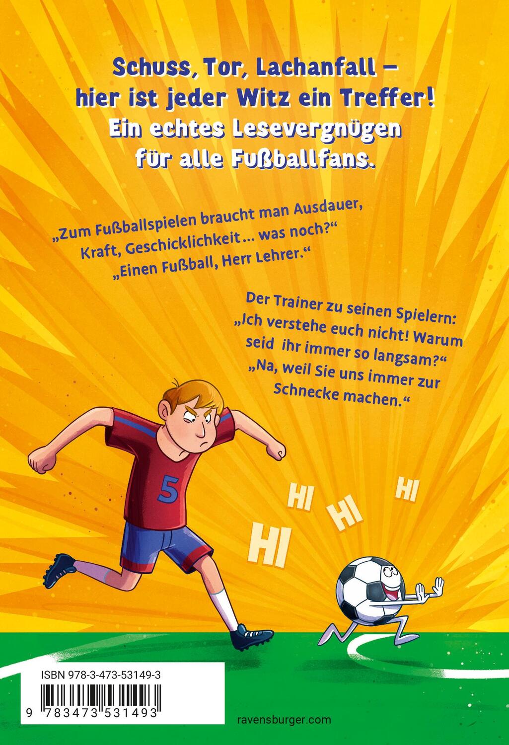 Rückseite: 9783473531493 | Auf den Rasen, fertig, los! Die besten Fußballwitze zur EM | Thao Tran