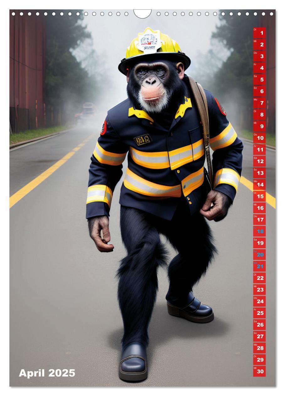 Bild: 9783435883622 | Feuerwehr - Tierischer Feuerwehrkalender (Wandkalender 2025 DIN A3...