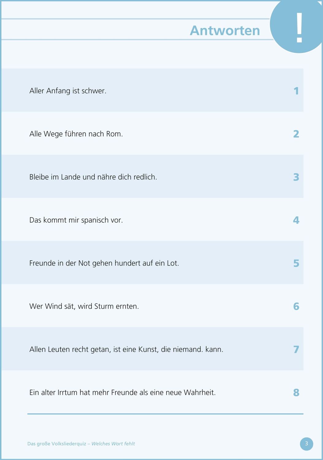 Bild: 9783944360409 | Welches Wort fehlt? | Das große Sprichwörter-Quiz | Karl Mangei | Buch