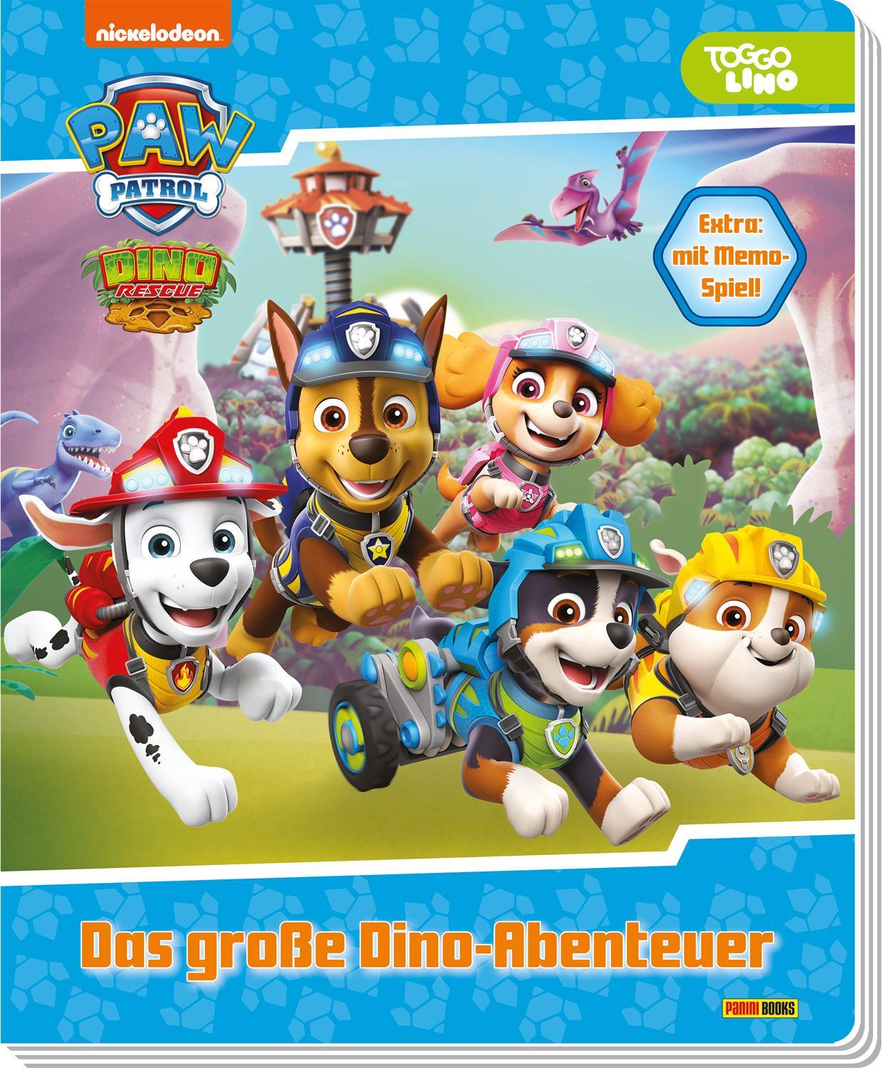 Cover: 9783833244315 | PAW Patrol: Das große Dino-Abenteuer | Pappbilderbuch mit Memorykarten