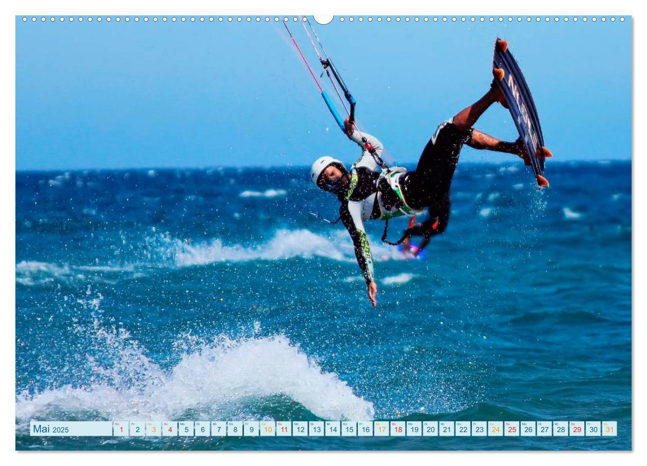 Bild: 9783435582785 | Kitesurfen - über den Wellen (hochwertiger Premium Wandkalender...