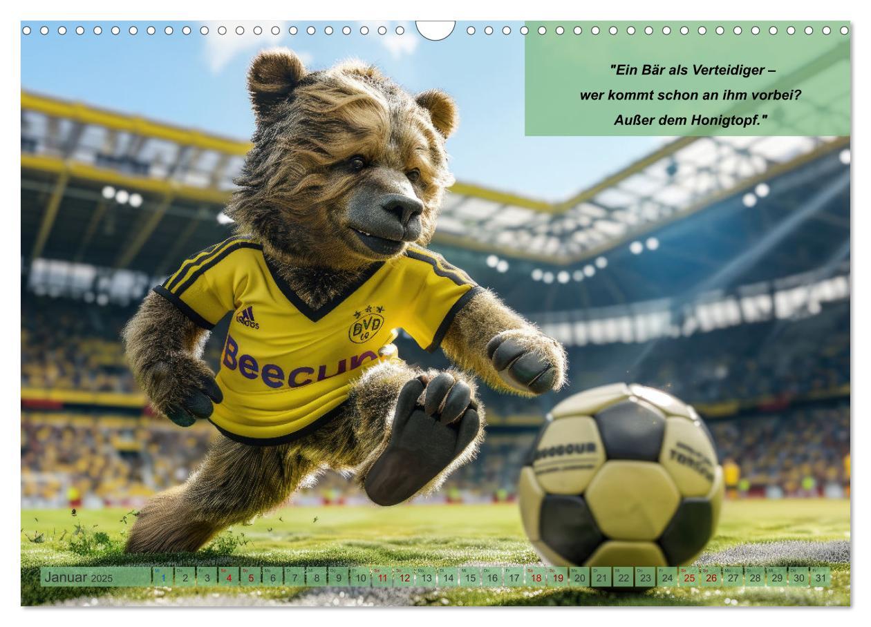 Bild: 9783457152713 | Der tierisch lustige Fußballkalender (Wandkalender 2025 DIN A3...