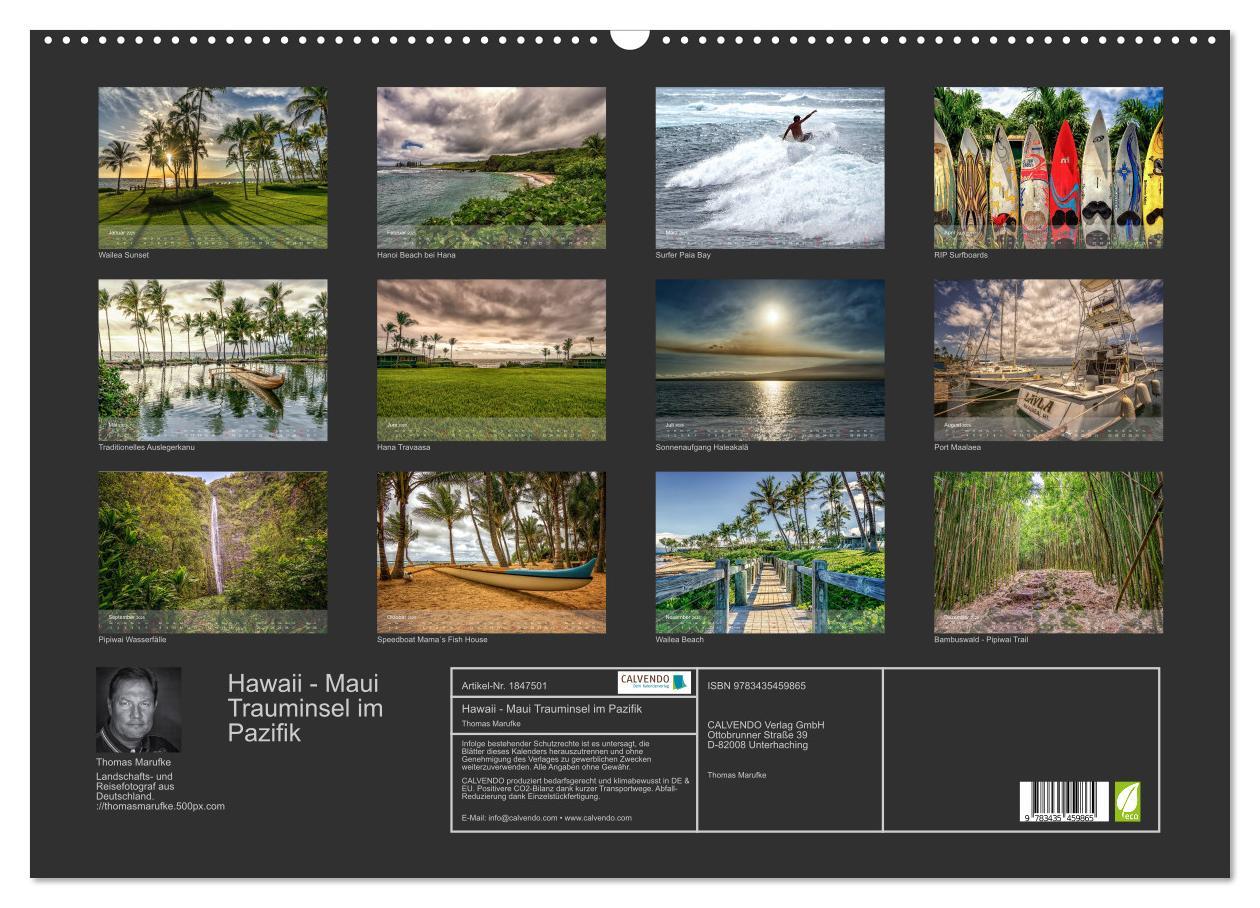 Bild: 9783435459865 | Hawaii - Maui Trauminsel im Pazifik (Wandkalender 2025 DIN A2...