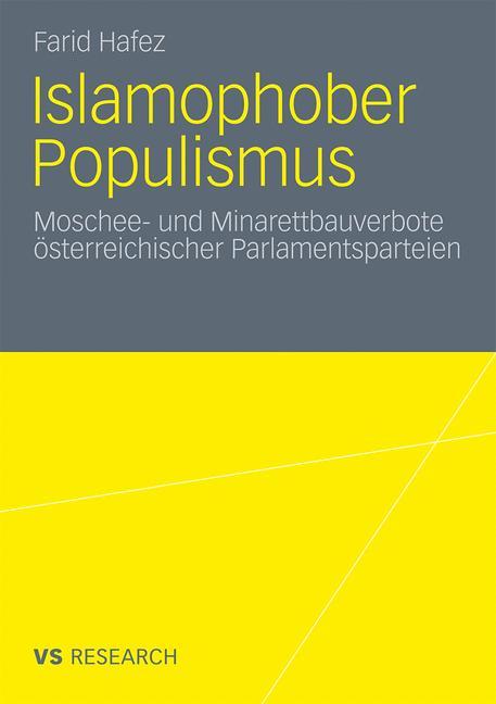 Cover: 9783531171524 | Islamophober Populismus | Farid Hafez | Taschenbuch | Paperback | 2010