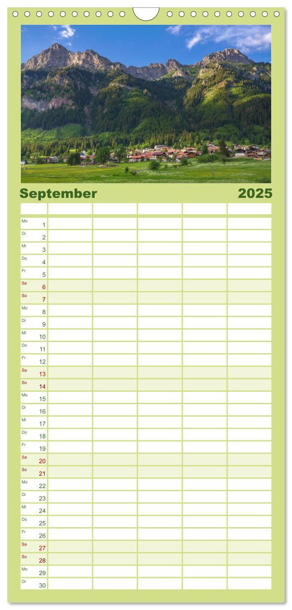 Bild: 9783457115176 | Familienplaner 2025 - Bergwelten mit 5 Spalten (Wandkalender, 21 x...