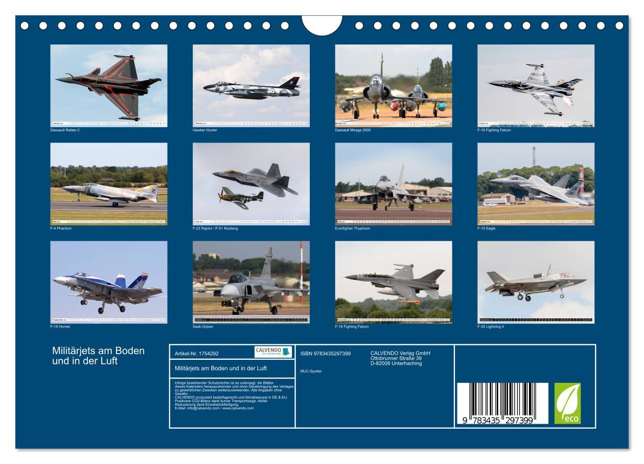 Bild: 9783435297399 | Militärjets am Boden und in der Luft (Wandkalender 2025 DIN A4...