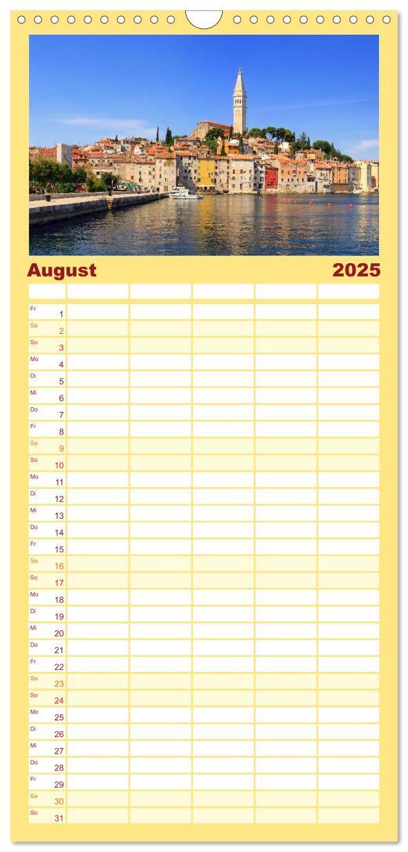 Bild: 9783457119112 | Familienplaner 2025 - Kroatien mit 5 Spalten (Wandkalender, 21 x 45...