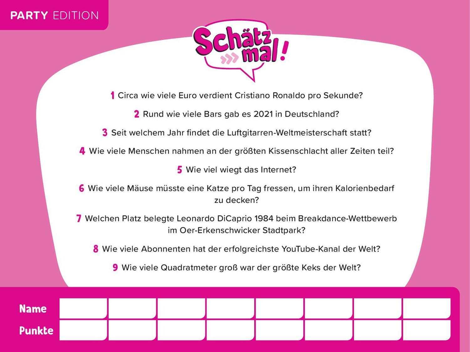 Bild: 9783989760202 | Schätz mal! Party Edition | Taschenbuch | 96 S. | Deutsch | 2024