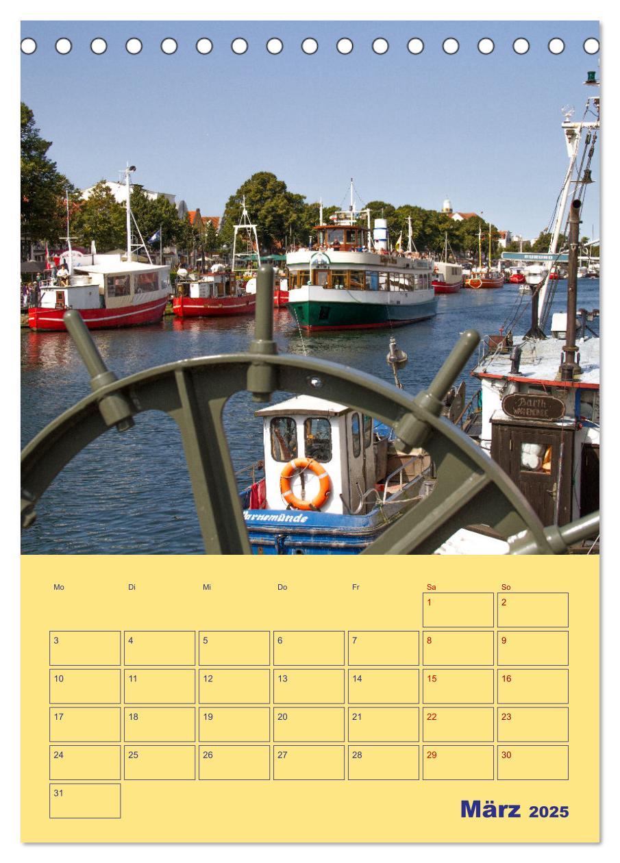 Bild: 9783435876594 | Sehnsuchtsort Warnemünde (Tischkalender 2025 DIN A5 hoch), CALVENDO...