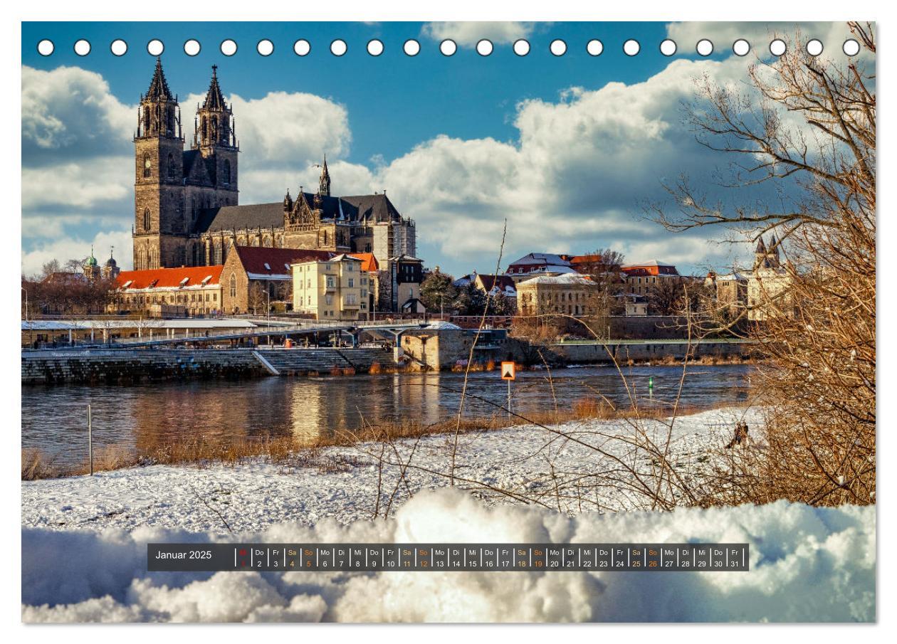 Bild: 9783383830167 | Magdeburg entdecken (Tischkalender 2025 DIN A5 quer), CALVENDO...