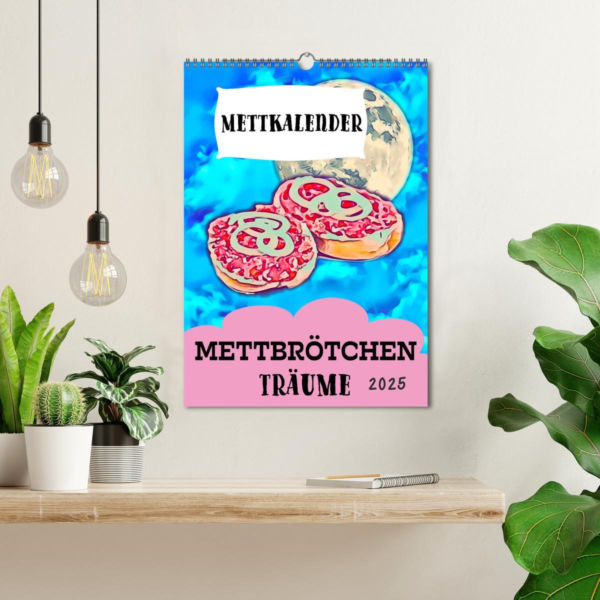 Bild: 9783435947980 | Mettbrötchen Träume - Mettkalender (Wandkalender 2025 DIN A3 hoch),...